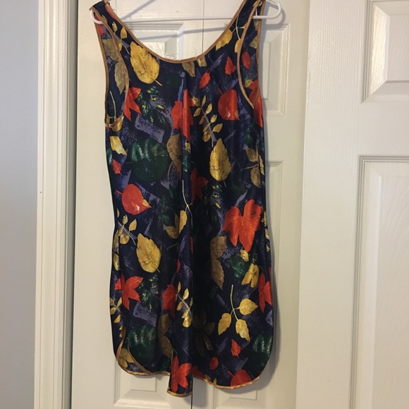 Vintage Kathryn floral polyester tank Large - Picture 2 of 6